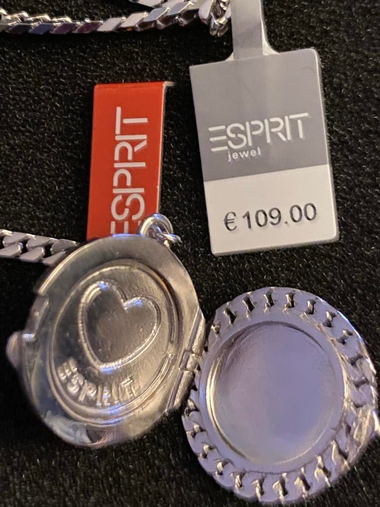 Nieuw ESPRIT medaillon ketting ZILVER, Sieraden, Tassen en Uiterlijk, Kettingen, Ophalen of Verzenden, Nieuw, Zilver