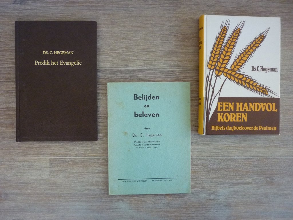 Ds. Hegeman - Predik het evangelie en Een handvol koren, Ophalen of Verzenden, Gelezen, Christendom | Protestants