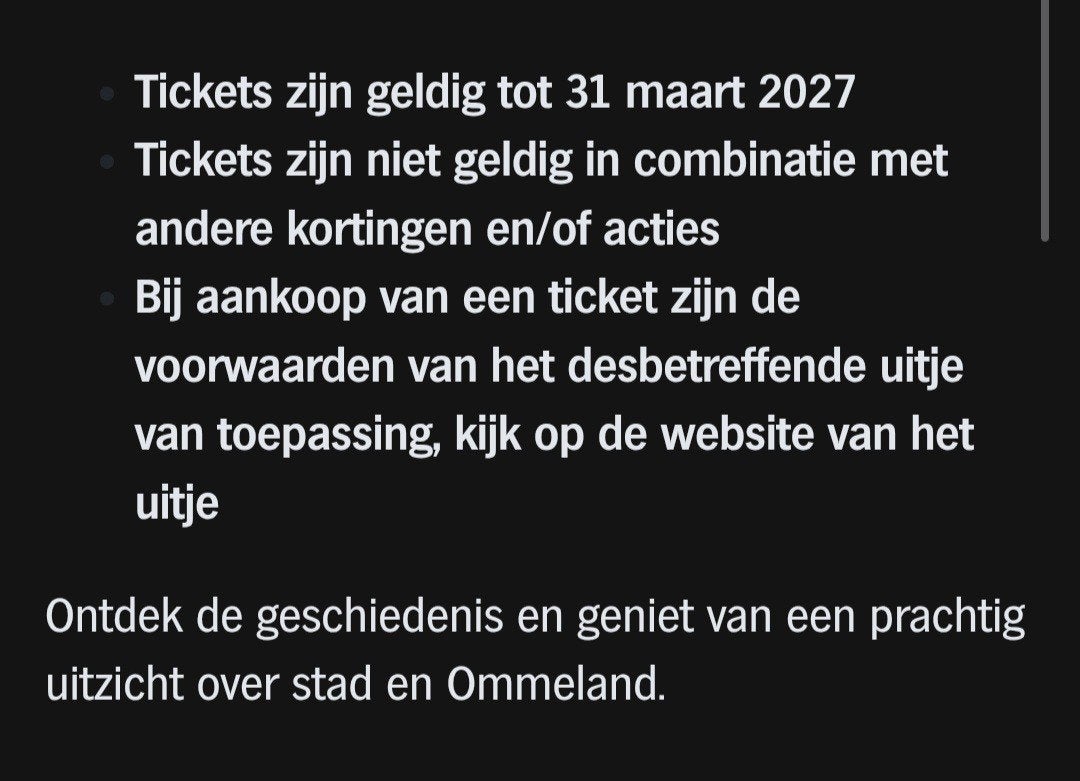 MARTINITOREN ♡ 2e kaartje gratis (AH SPAARKAARTEN), Tickets en Kaartjes, Drie personen of meer, Overige typen