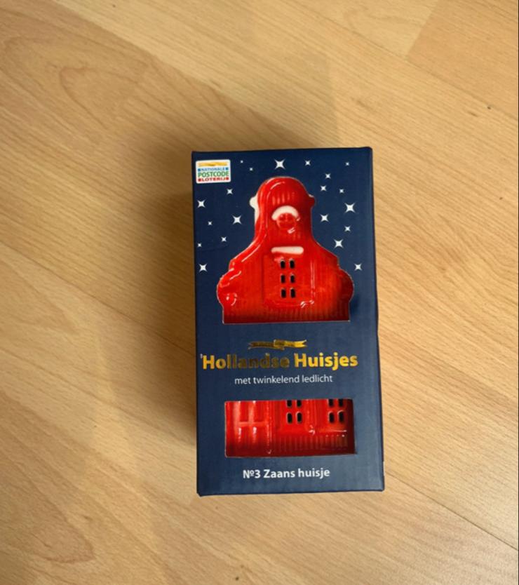 Hollands Huisje met twinkelend ledlicht - Zaans huisje, Verzenden, Nieuw