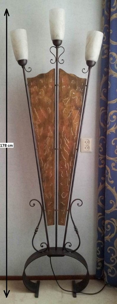 Design - Vloerlamp (smeedijzer), Ophalen, Lamp