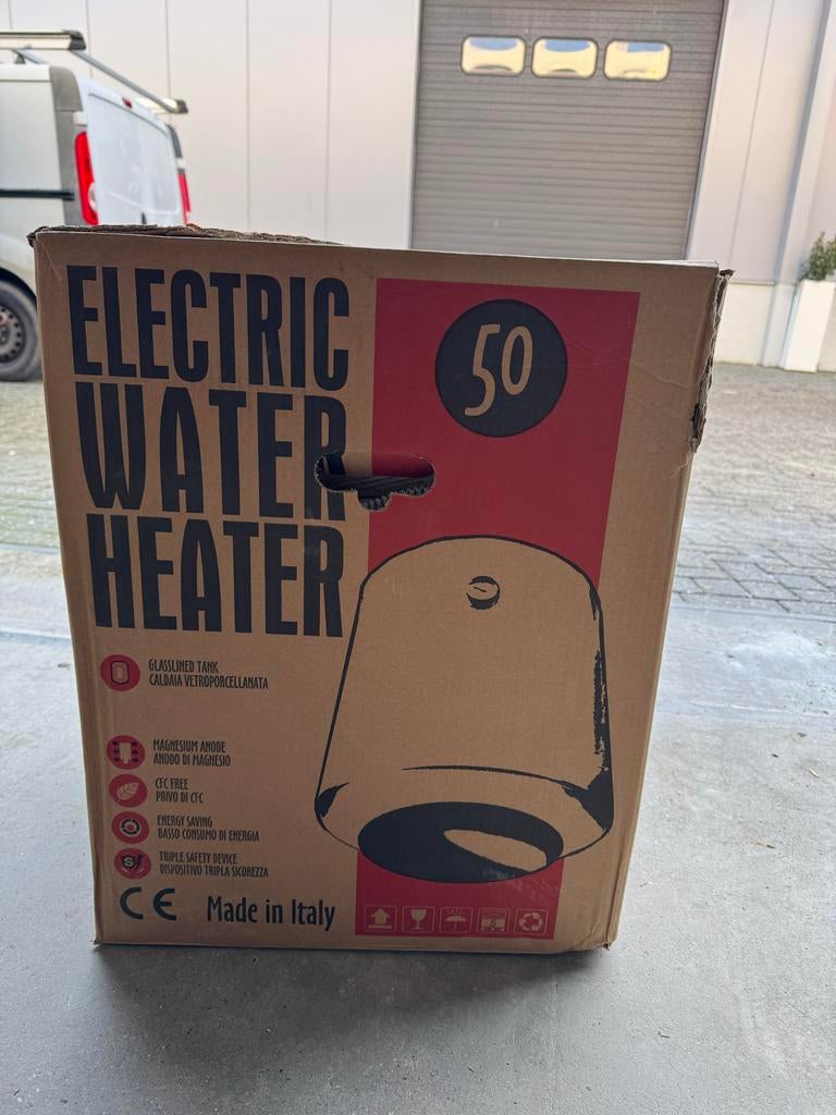 Heizer Elektrische Boiler 50L - Nieuw in Doos, 20 tot 100 liter, Nieuw, Minder dan 3 jaar oud, Boiler