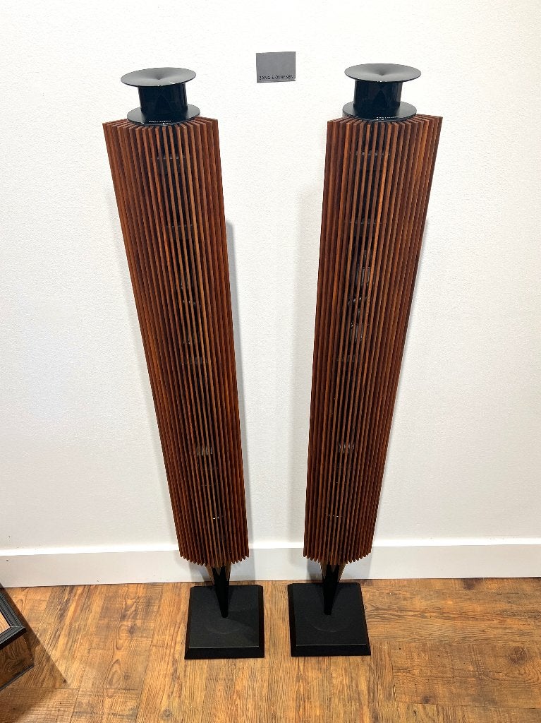 Bang & Olufsen Beolab 18 Piano Black Incl. Walnoot Covers, 150 watt of meer, Stereo speakers, Bang & Olufsen, Verzenden