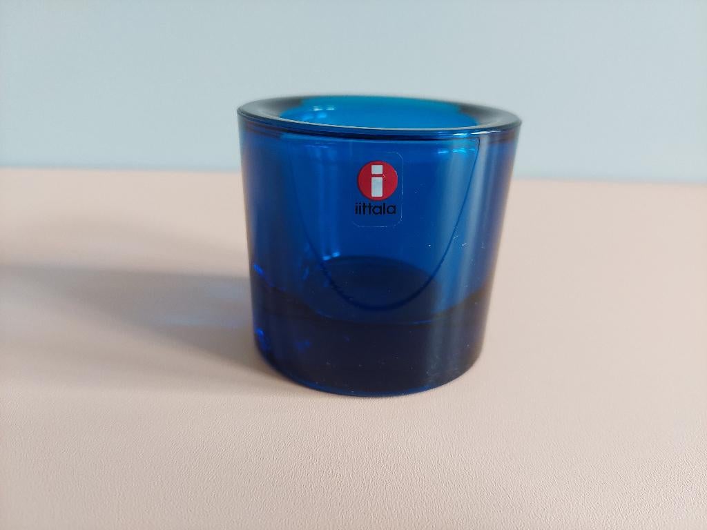 Iittala Marimekko Kivi waxinelichthouder blauw, Huis en Inrichting, Overige materialen, Blauw, Nieuw, Ophalen of Verzenden