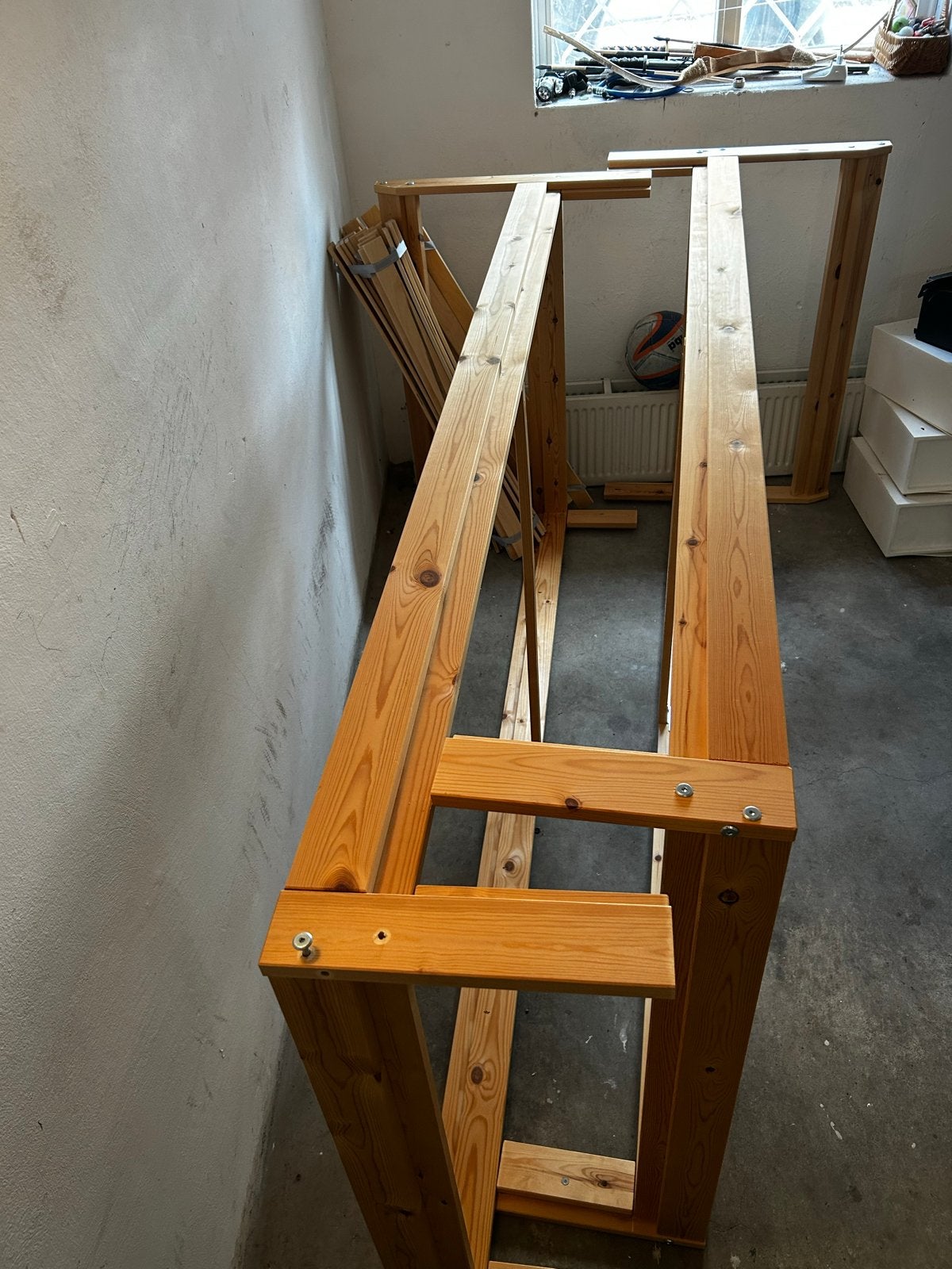 2x IKEA eenpersoonsbed met lattenbodem, Huis en Inrichting, Slaapkamer | Bedden, Ophalen, Gebruikt, 90 cm, 200 cm
