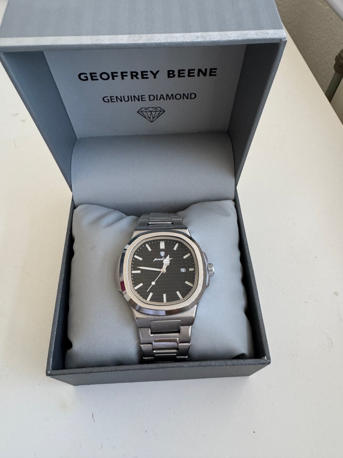 Nette heren horloge, Ophalen of Verzenden, Zo goed als nieuw, Staal, Overige merken
