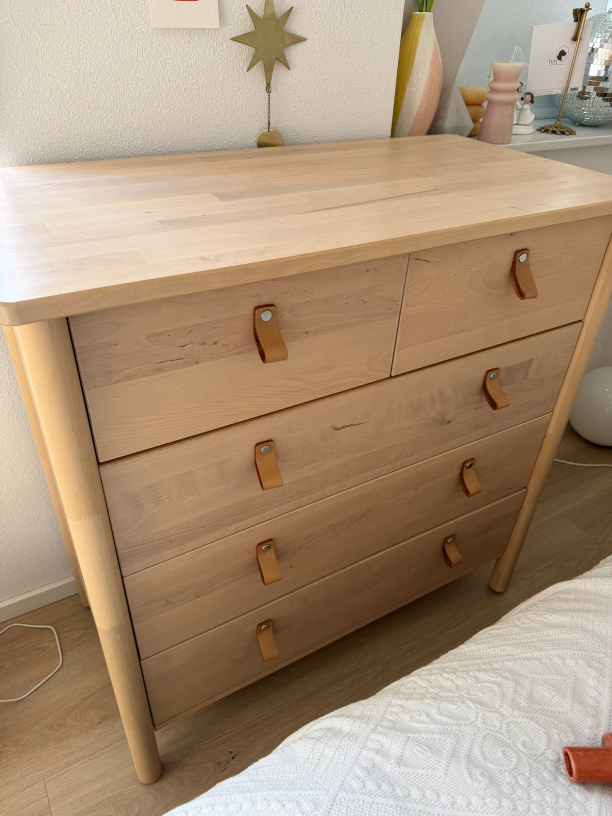 IKEA BJÖRKSNÄS ladekast 5 lades, Berken, Zo goed als nieuw, Ophalen, 50 tot 100 cm, Zo goed als nieuw, 3 of 4 laden