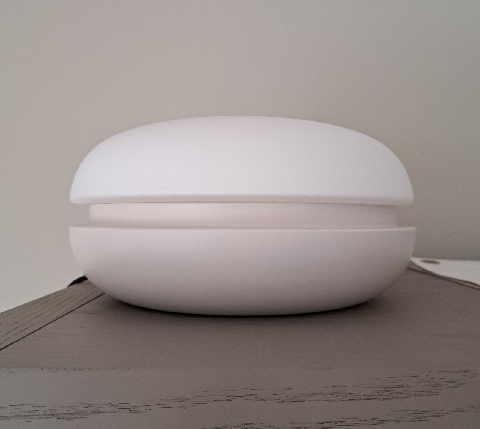 HANA Macaron tafellamp, mat beige, design, nieuw in doos, Huis en Inrichting, Beige, Overige merken, Nieuw, Sfeerlamp