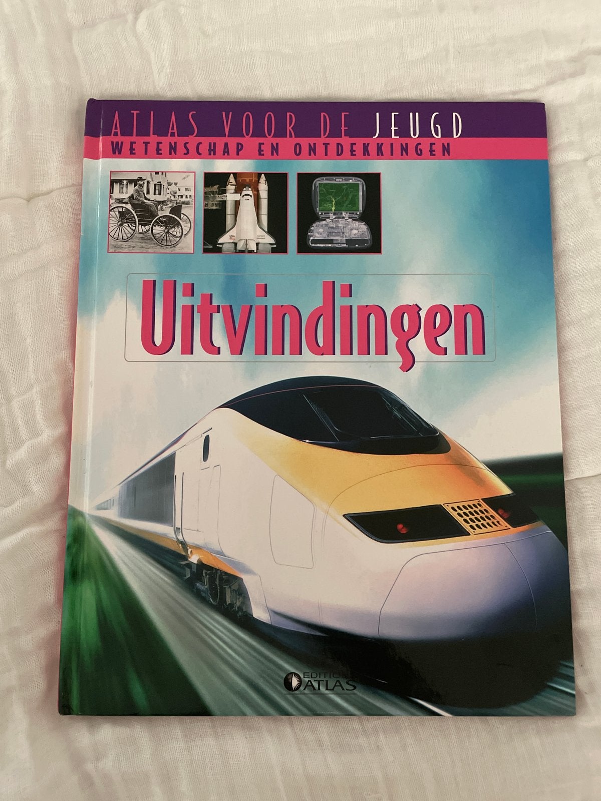 Atlas voor de Jeugd: Wetenschap en Ontdekkingen - Uitvinding, Ophalen of Verzenden, Zo goed als nieuw, Non-fictie