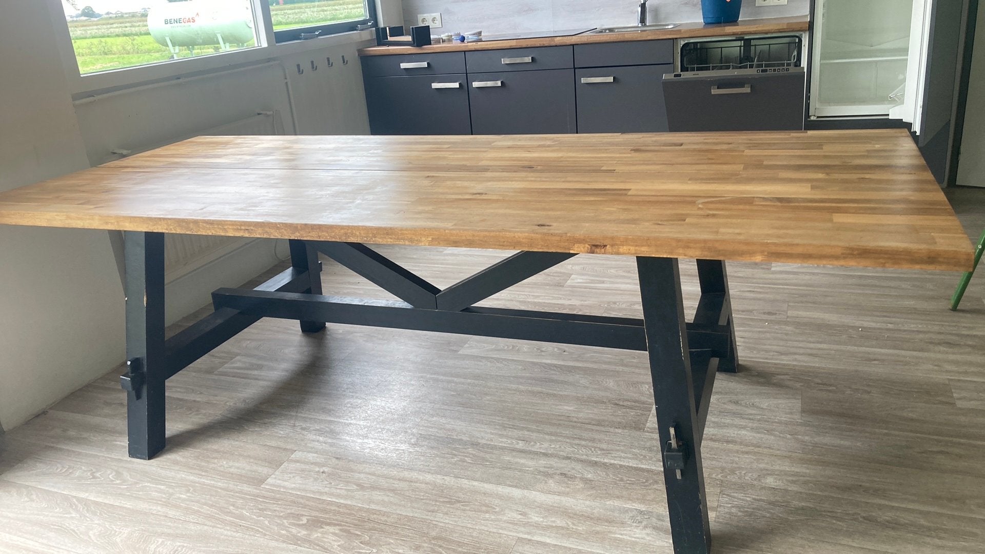 Eettafel van ikea, Ophalen, Gebruikt, 100 tot 150 cm, 200 cm of meer