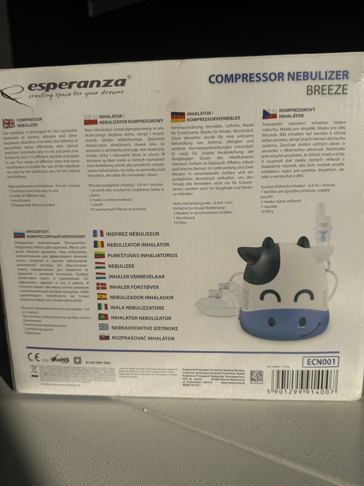 Esperanza Inhalator voor Kinderen, Ophalen of Verzenden, Zo goed als nieuw, Overige typen
