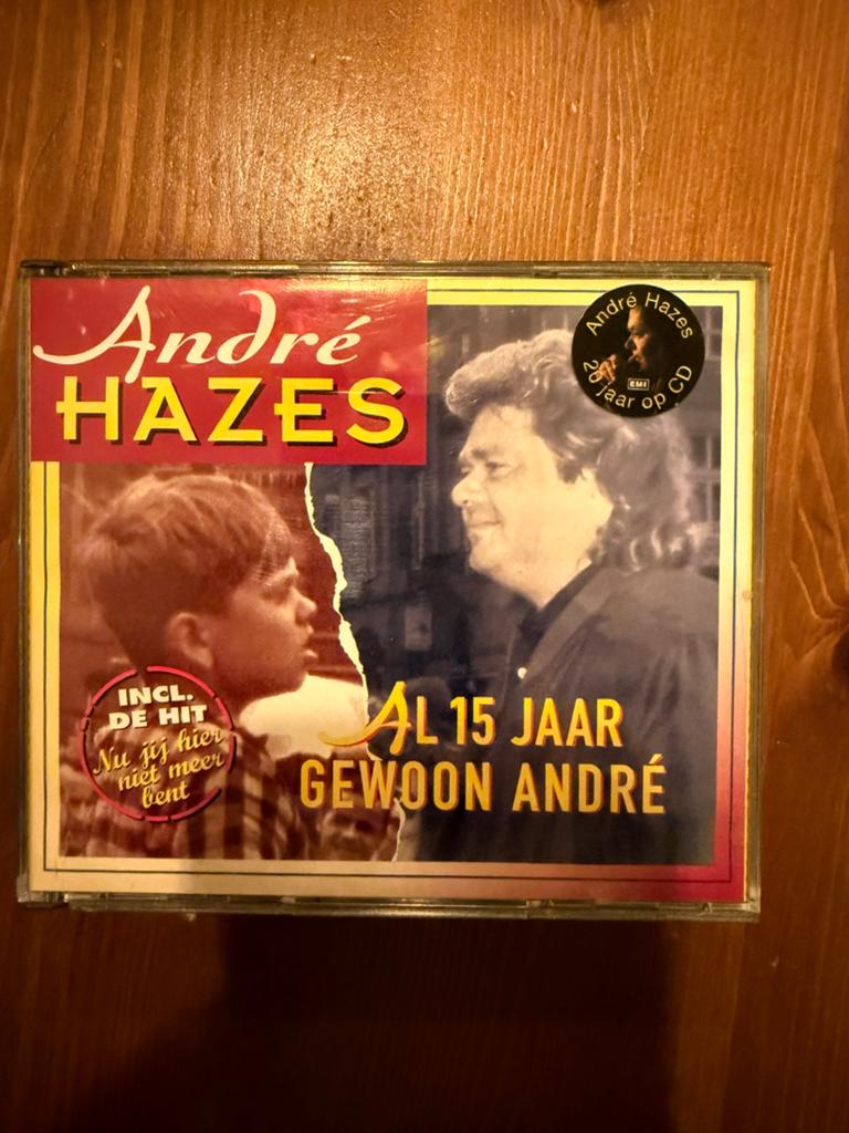 André Hazes - Al 15 Jaar Gewoon André (2CD), Cd's en Dvd's, Ophalen of Verzenden, Gebruikt, Levenslied of Smartlap, Boxset