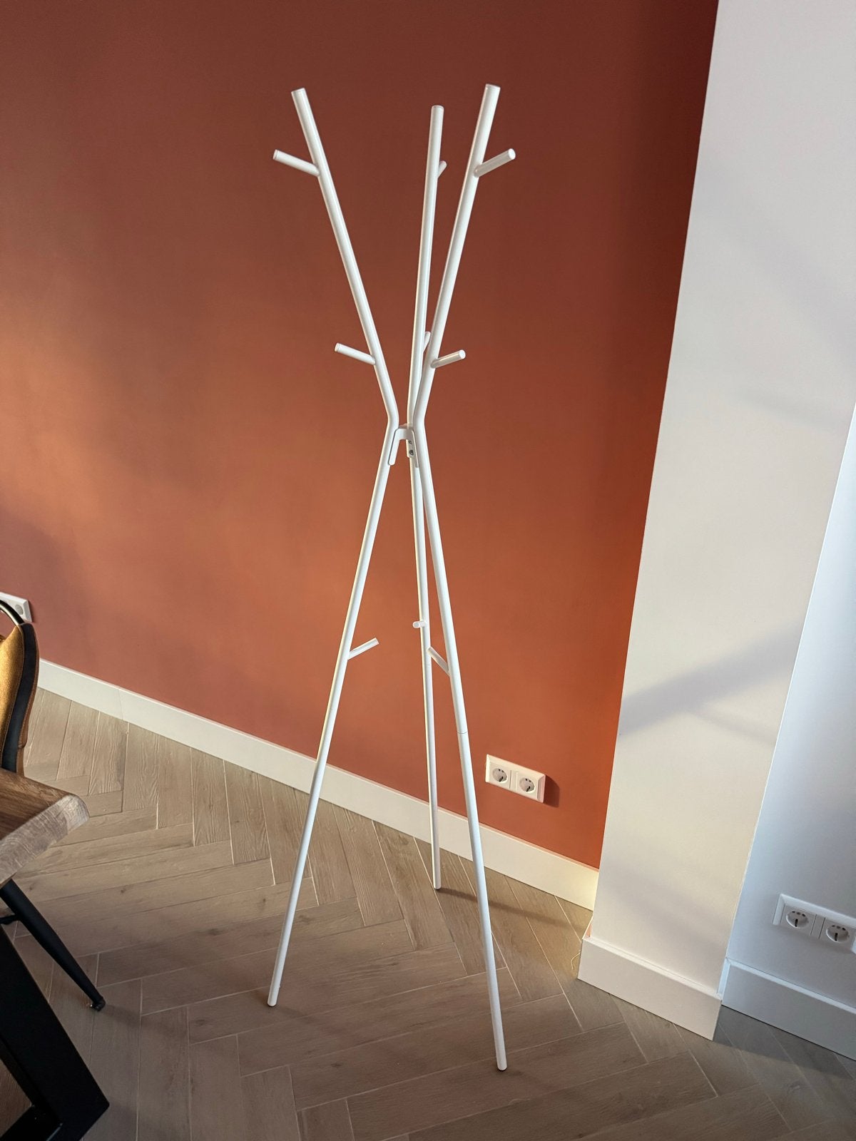 IKEA EKRAR staande kapstok - Wit, 169 cm hoog, Huis en Inrichting, Woonaccessoires | Kapstokken, Ophalen, Gebruikt, Metaal, Staande kapstok