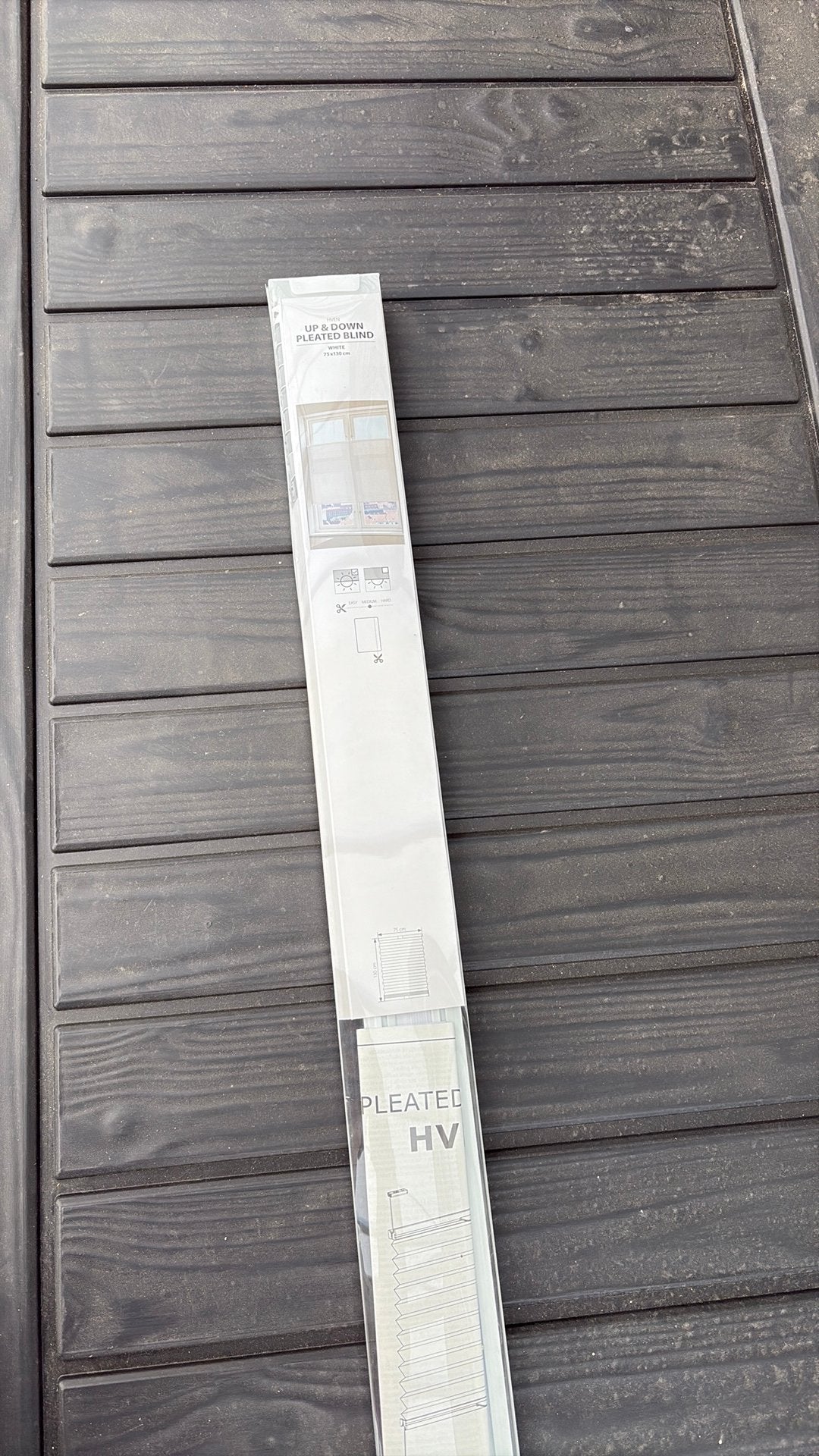 Jysk Up & Down pleated blind raamdecoratie, Wit, Ophalen of Verzenden, 130 cm, Overige typen