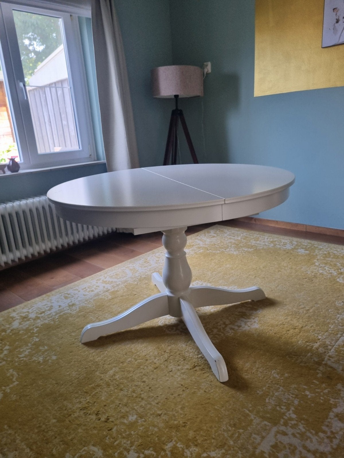 Ikea Rosentorp uitschuifbare tafel, Ophalen, Gebruikt, Rond, 100 tot 150 cm
