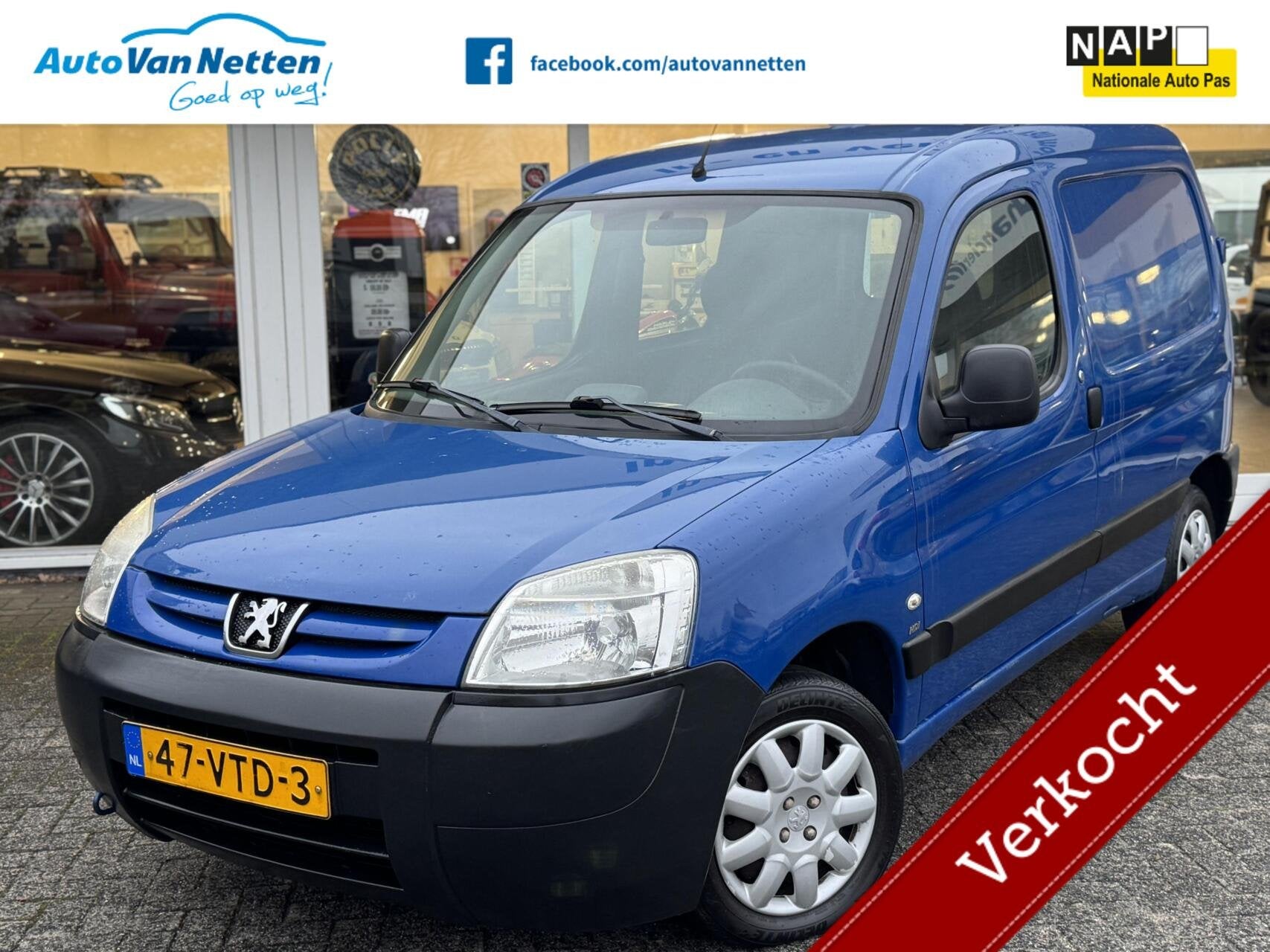 Peugeot Partner bestel 170C 1.6 HDI Origin 500 kg., Auto's, Bestelauto's, Voorwielaandrijving, Stof, Gebruikt, Zwart