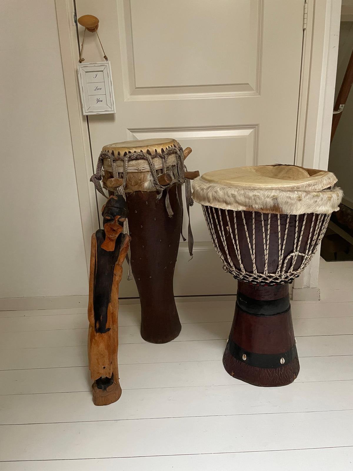 Djembe / Sabar / African Art - Ebony / Ivory, Ophalen, Zo goed als nieuw, Trommel
