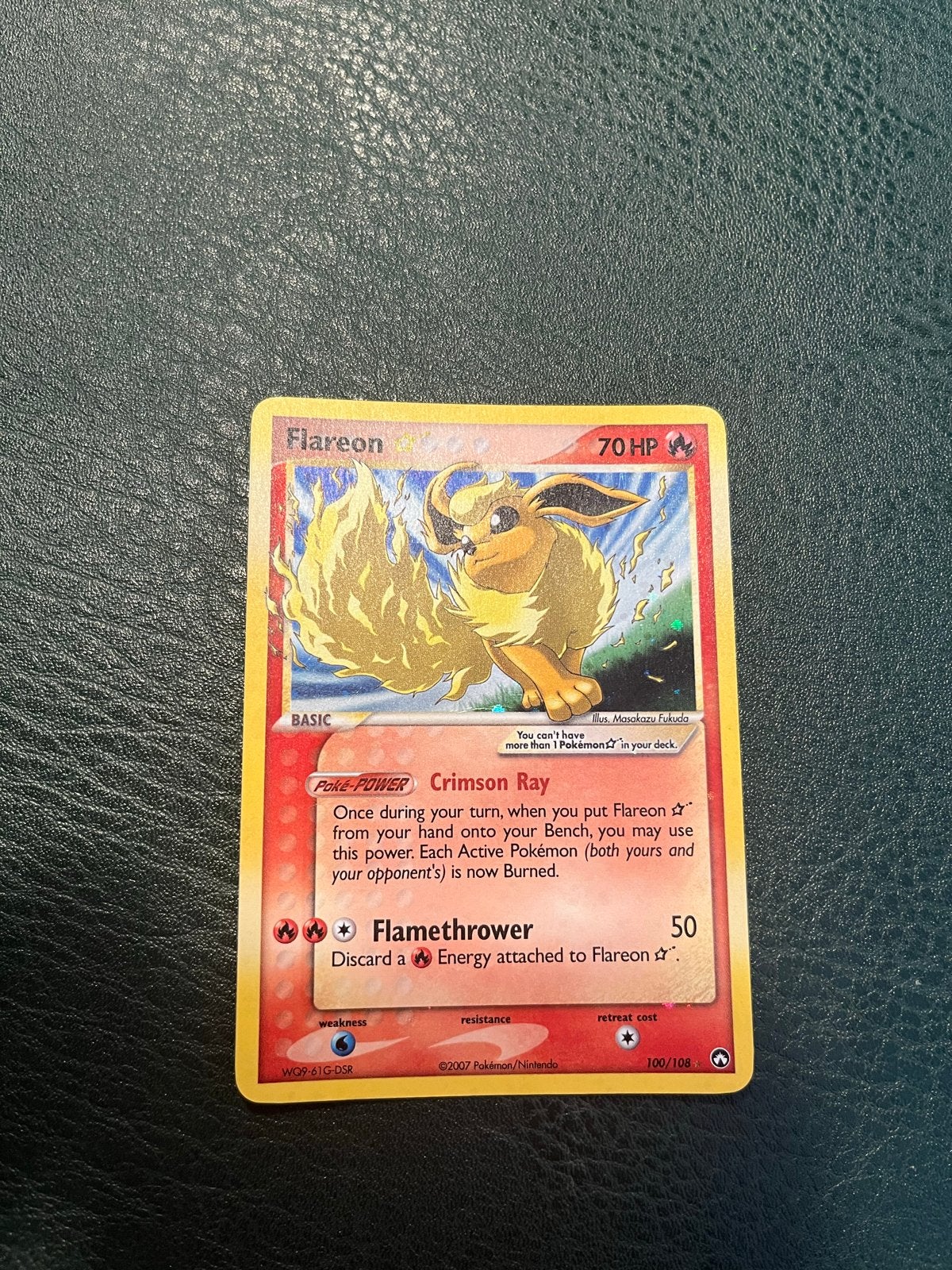 Flareon Gold Star 100/108 Pokémon kaart – EX Power Keepers, Ophalen of Verzenden, Zo goed als nieuw, Losse kaart