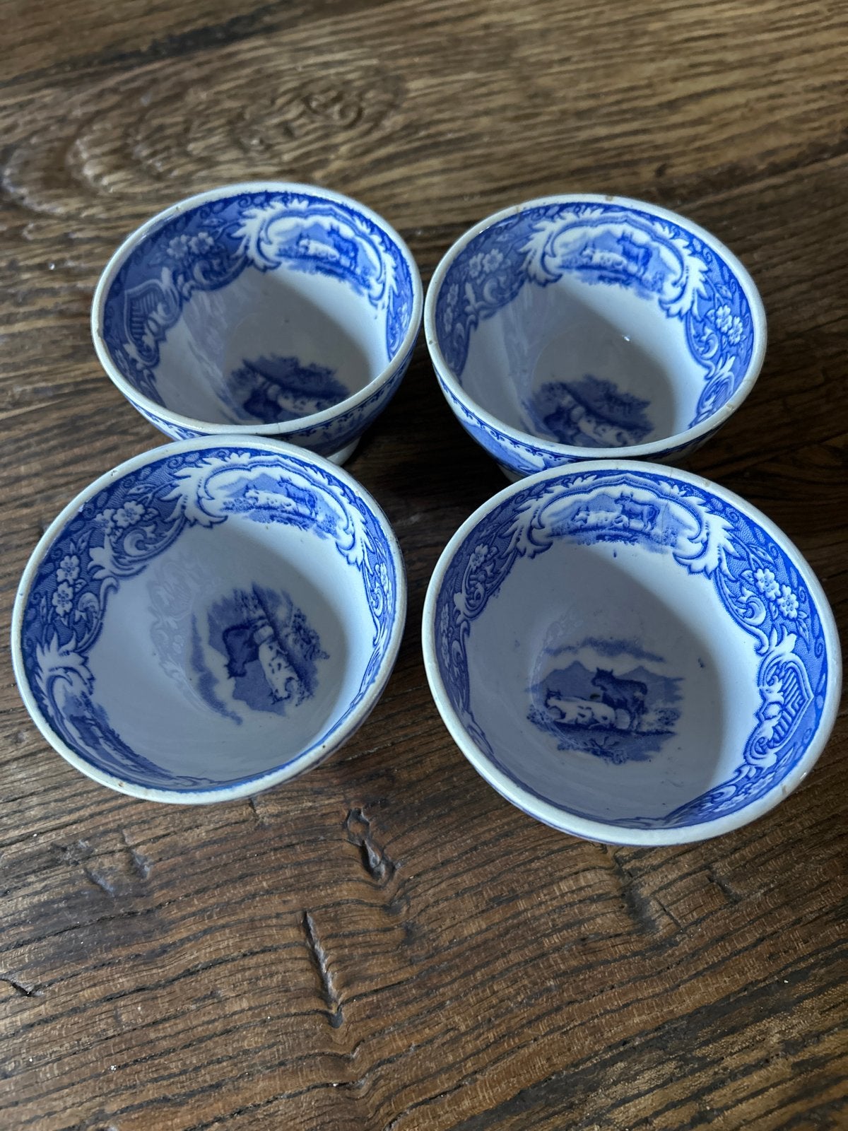 Set van 4 antieke Petrus Regout 'Rustic' kommen, Antiek en Kunst, Ophalen of Verzenden