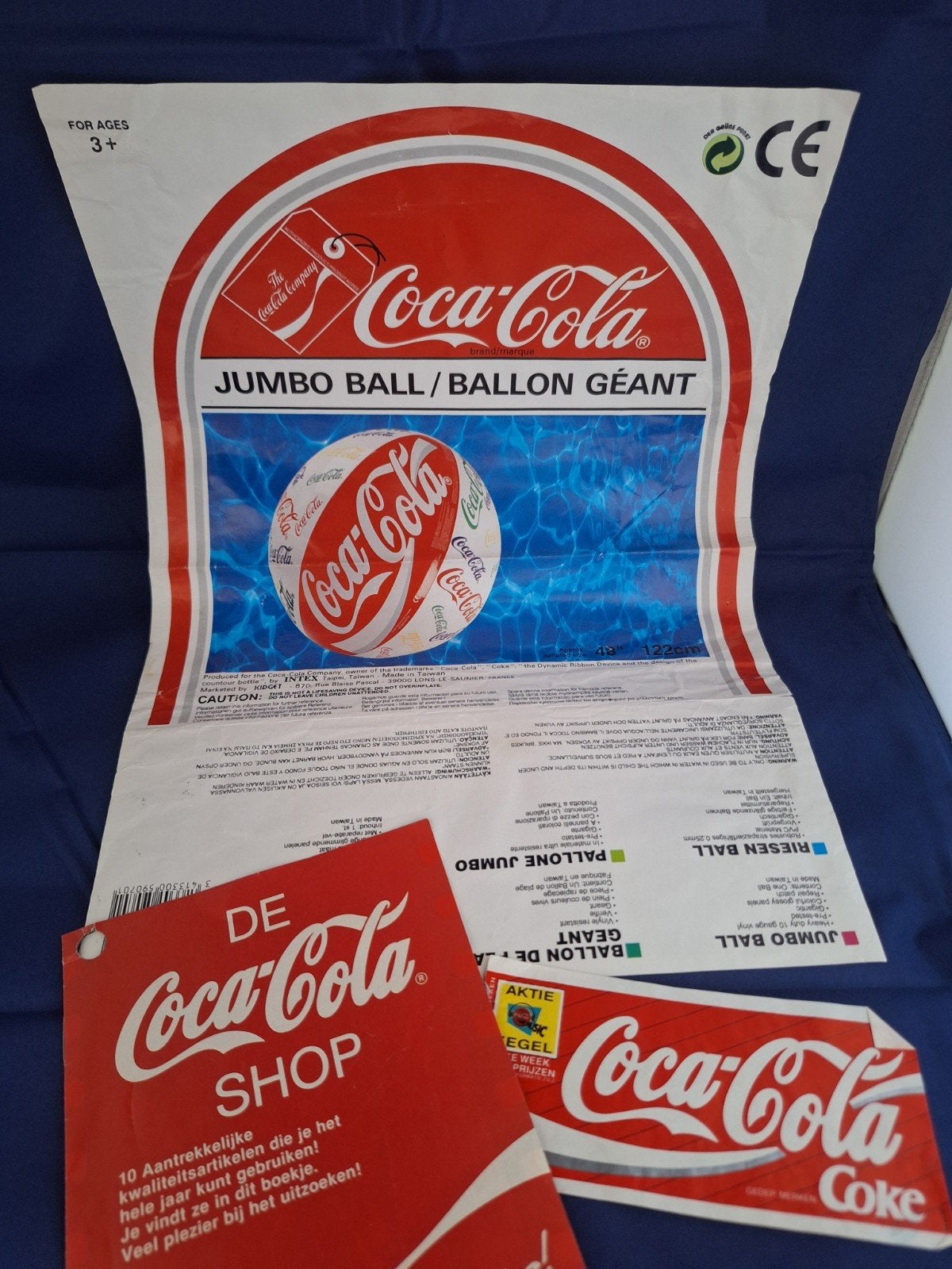 Coca-Cola Jumbo Bal en De Coca-Cola Shop Boekje, Verzamelen, Ophalen of Verzenden, Nieuw, Gebruiksvoorwerp