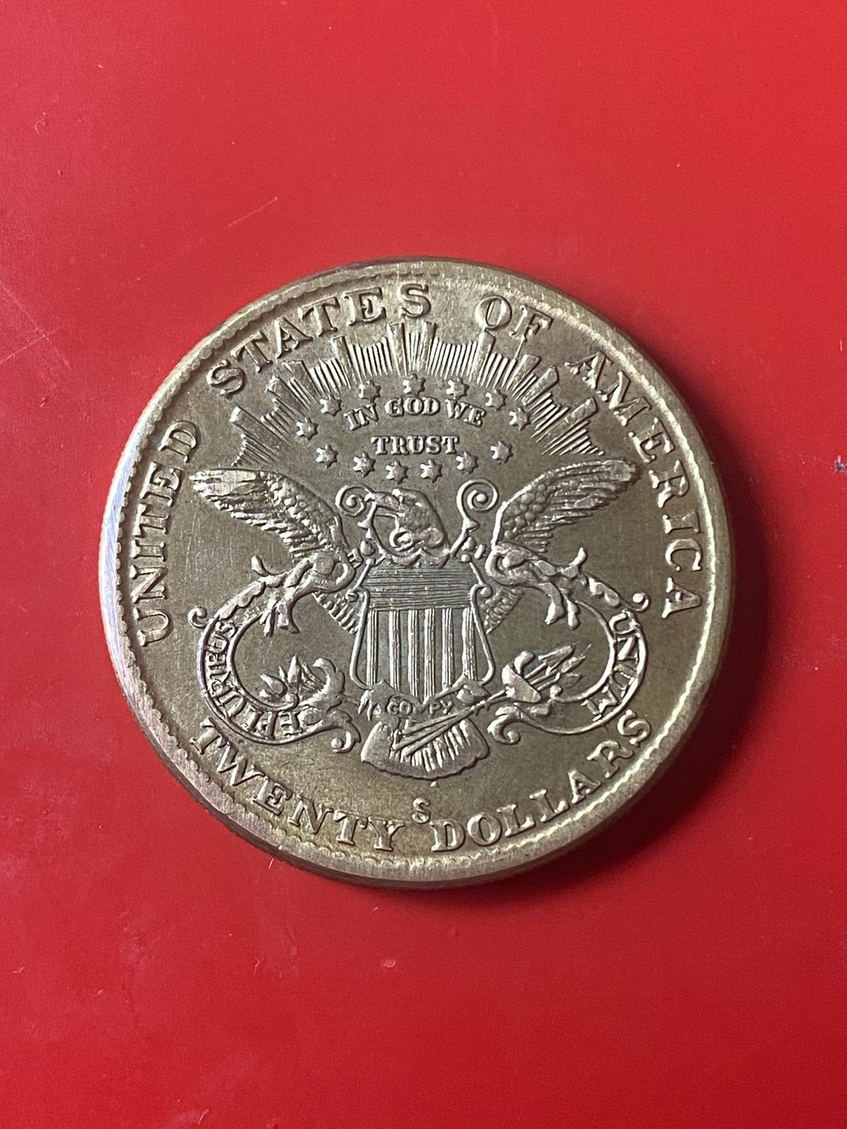 20 dollar munt 1882, Postzegels en Munten, Ophalen of Verzenden, Vóór koninkrijk