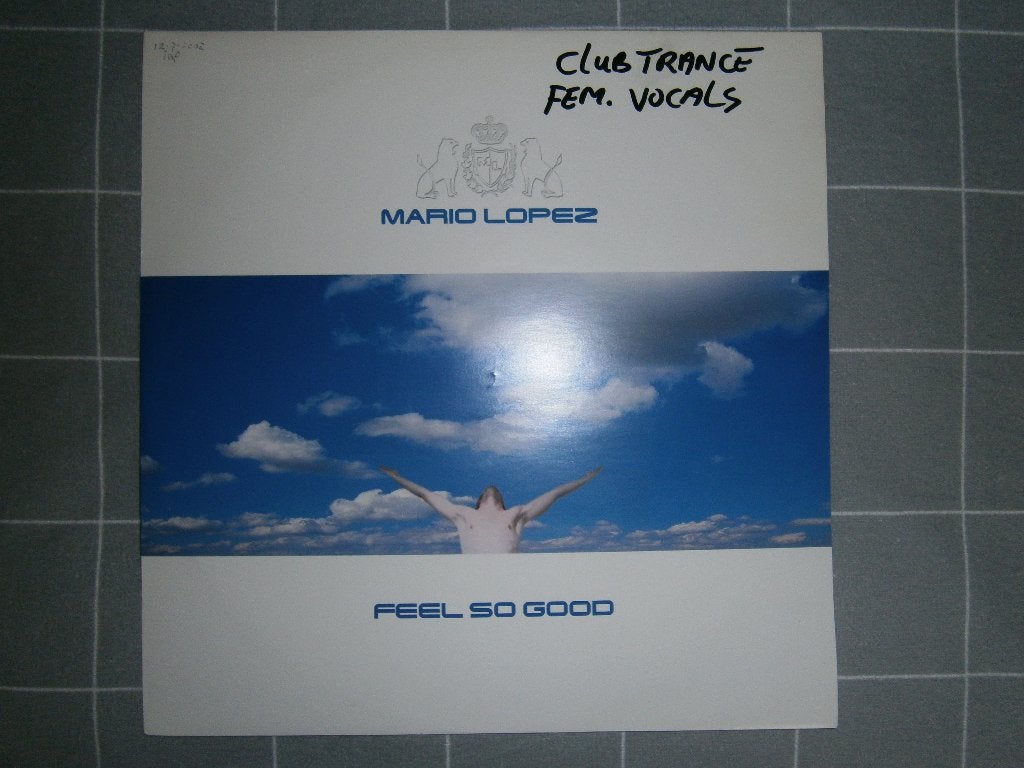 Mario Lopez – Feel So Good. 2002. Club Trance, Hard Trance, Ophalen, Fotohoes, Trance, Zo goed als nieuw