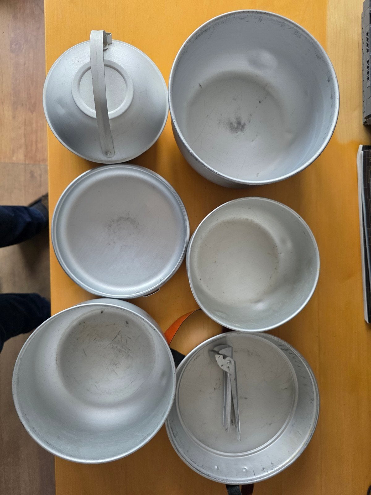 Vintage aluminium kookset - ideaal voor kamperen, Ophalen of Verzenden, Gebruikt