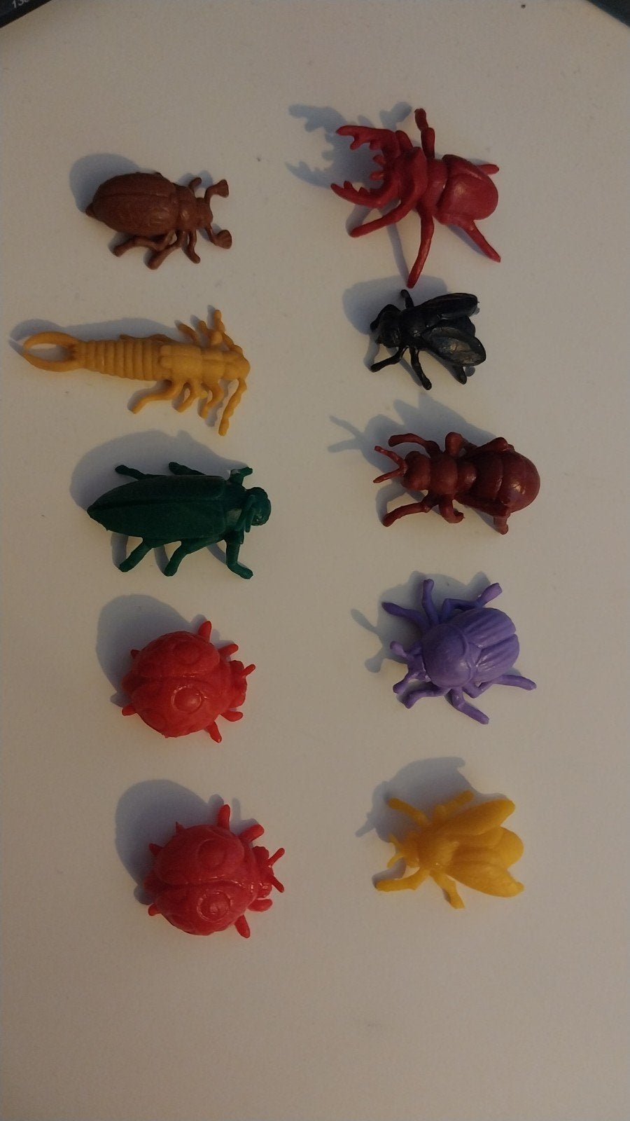 schleich mini's insecten 10 stuks, Verzamelen, Ophalen of Verzenden, Zo goed als nieuw, Paard, Beeldje of Figuurtje