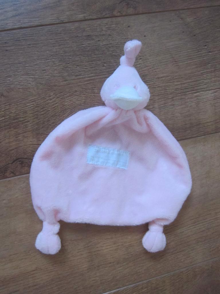 BAMBAM babies roze superzacht pluche knuffeldoek eend, Ophalen of Verzenden, Nieuw, Eend