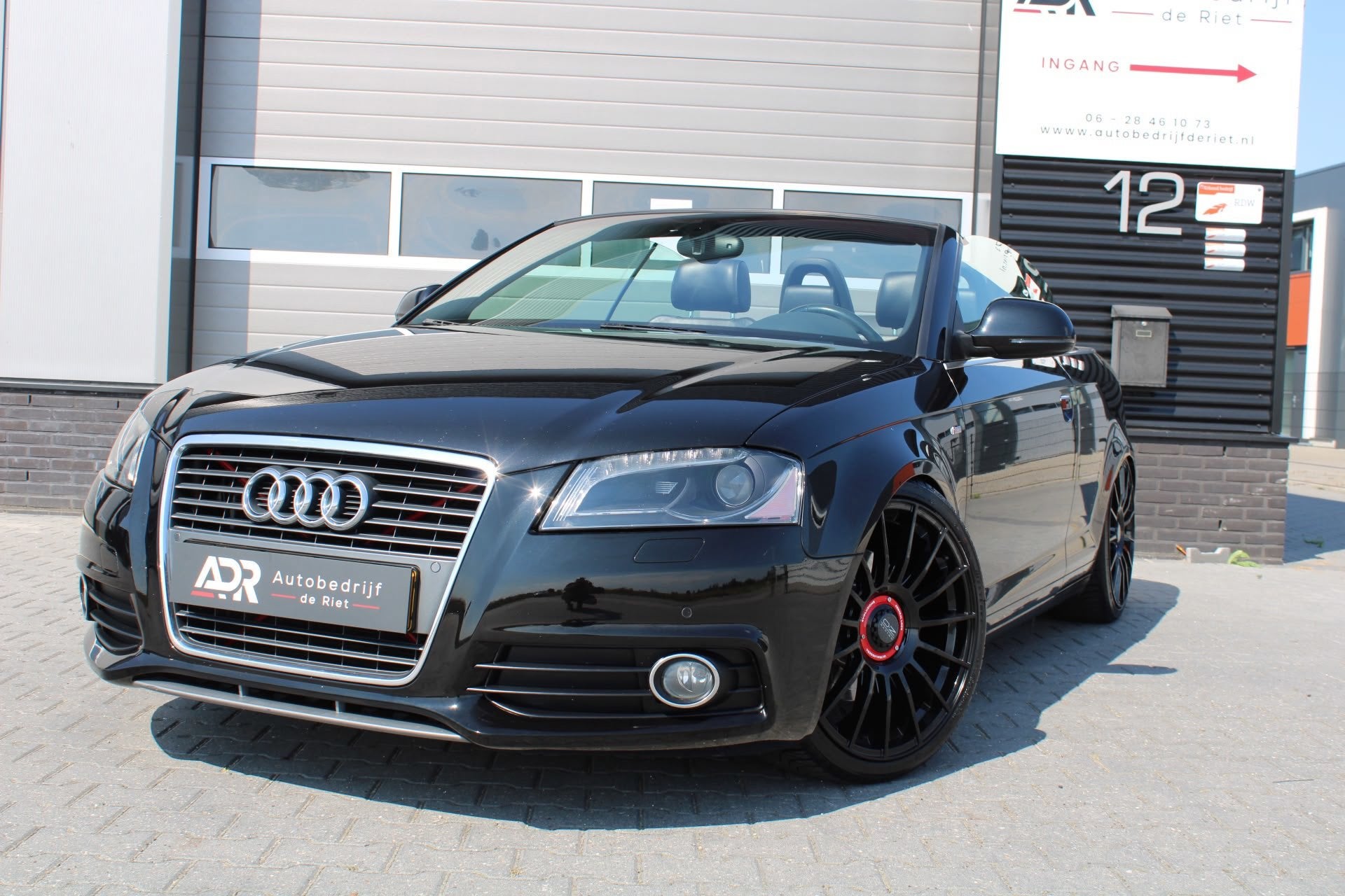 Audi A3 Cabriolet 2.0 TFSI DSG 200PK S-Line|NAVI|LEDER|CRUIS, Euro 5, Gebruikt, Zwart, 4 cilinders