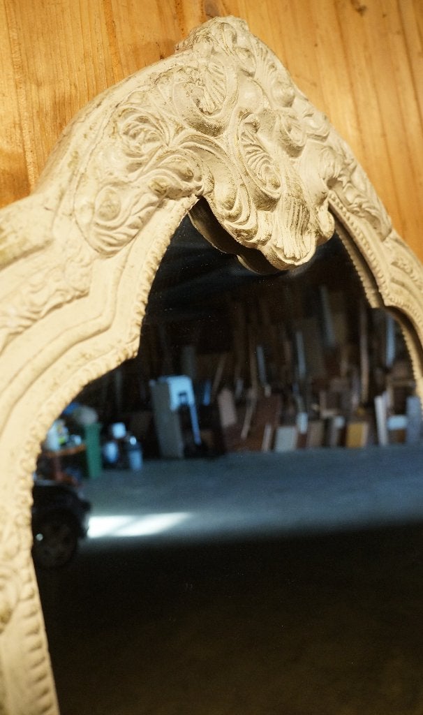 Antiek Biedermeier Vintage Spiegel Hal Barok Wandspiegel Art, Ophalen, Gebruikt, 100 tot 150 cm, Rechthoekig
