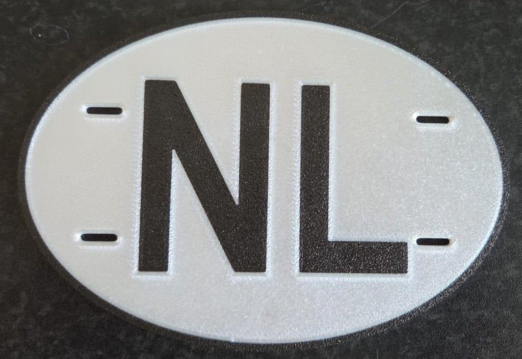 NL plaatje voor fietsendrager of aanhanger., Ophalen of Verzenden