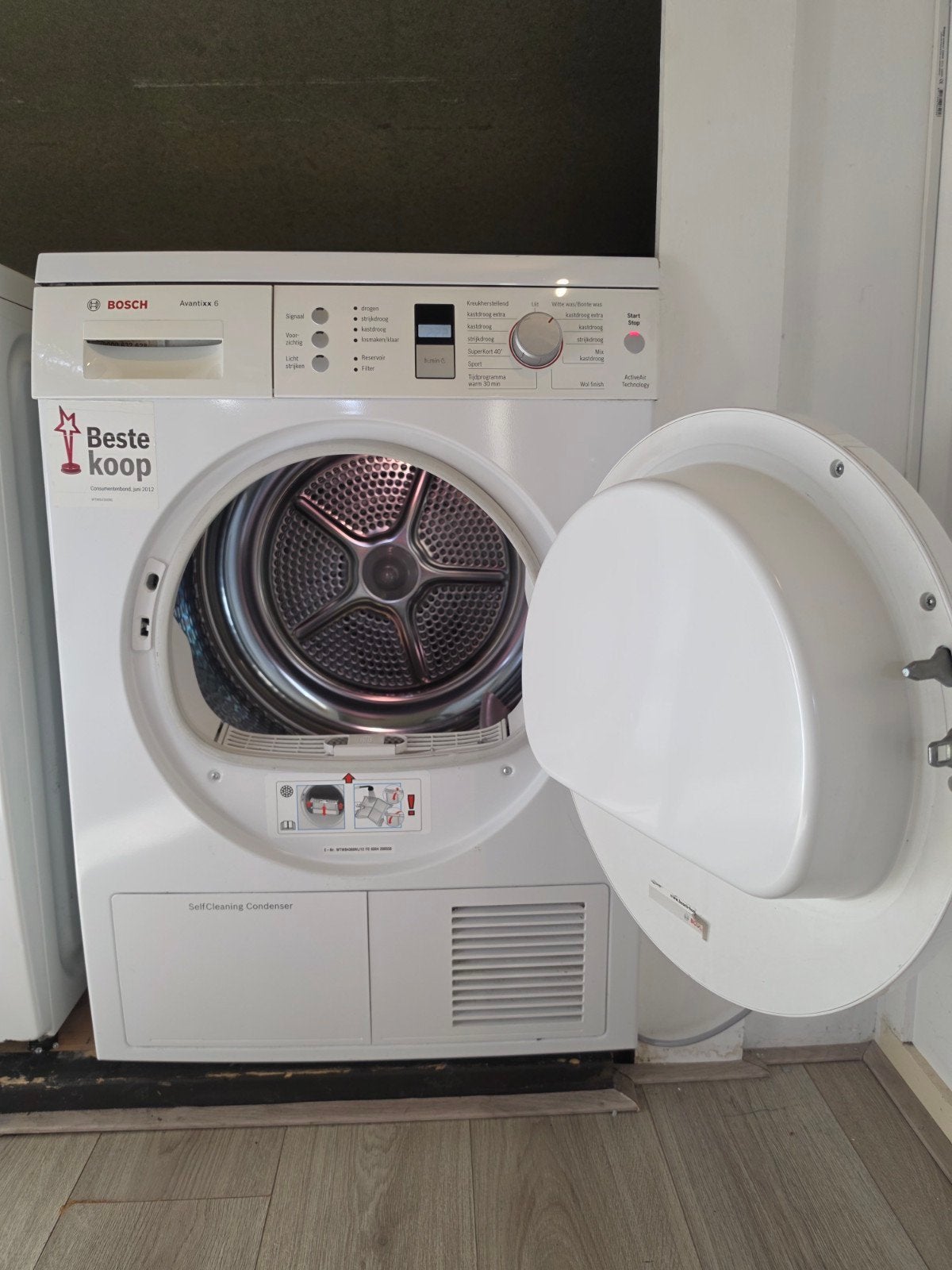 Bosch condensdroger, Ophalen