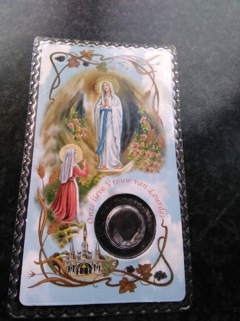 Lourdes water in kaart, Ophalen of Verzenden