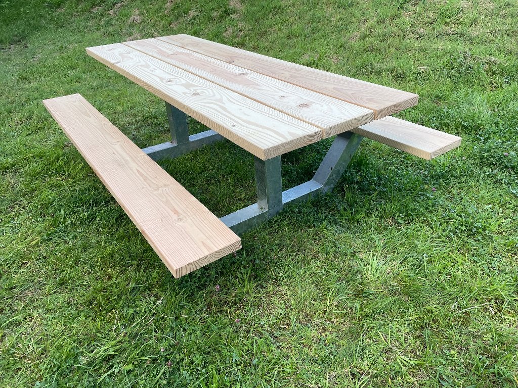 Tuintafel, picknicktafel 220cm.Laatste modellen 2025, Tuin en Terras, Picknicktafels, Ophalen, Nieuw, Rechthoekig, Hout