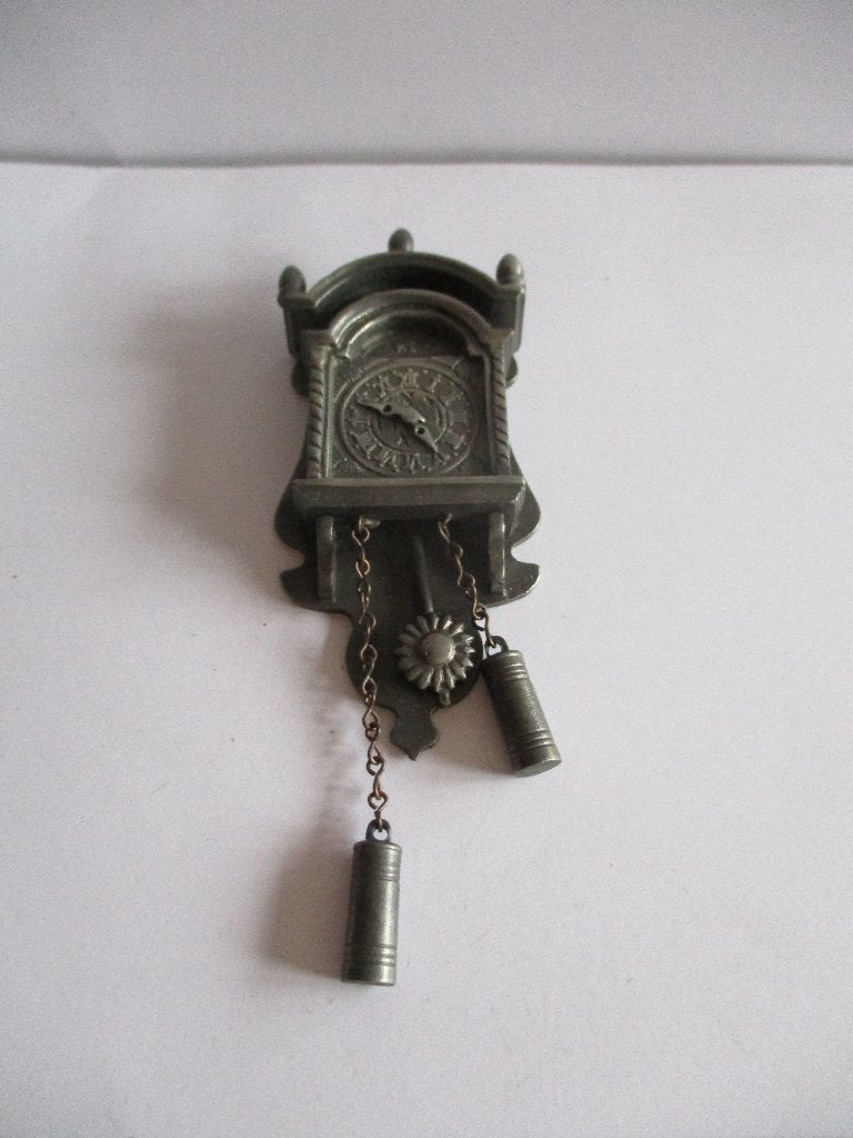 poppenhuis grotere klok Tin, Ophalen of Verzenden, Zo goed als nieuw, Decoratie