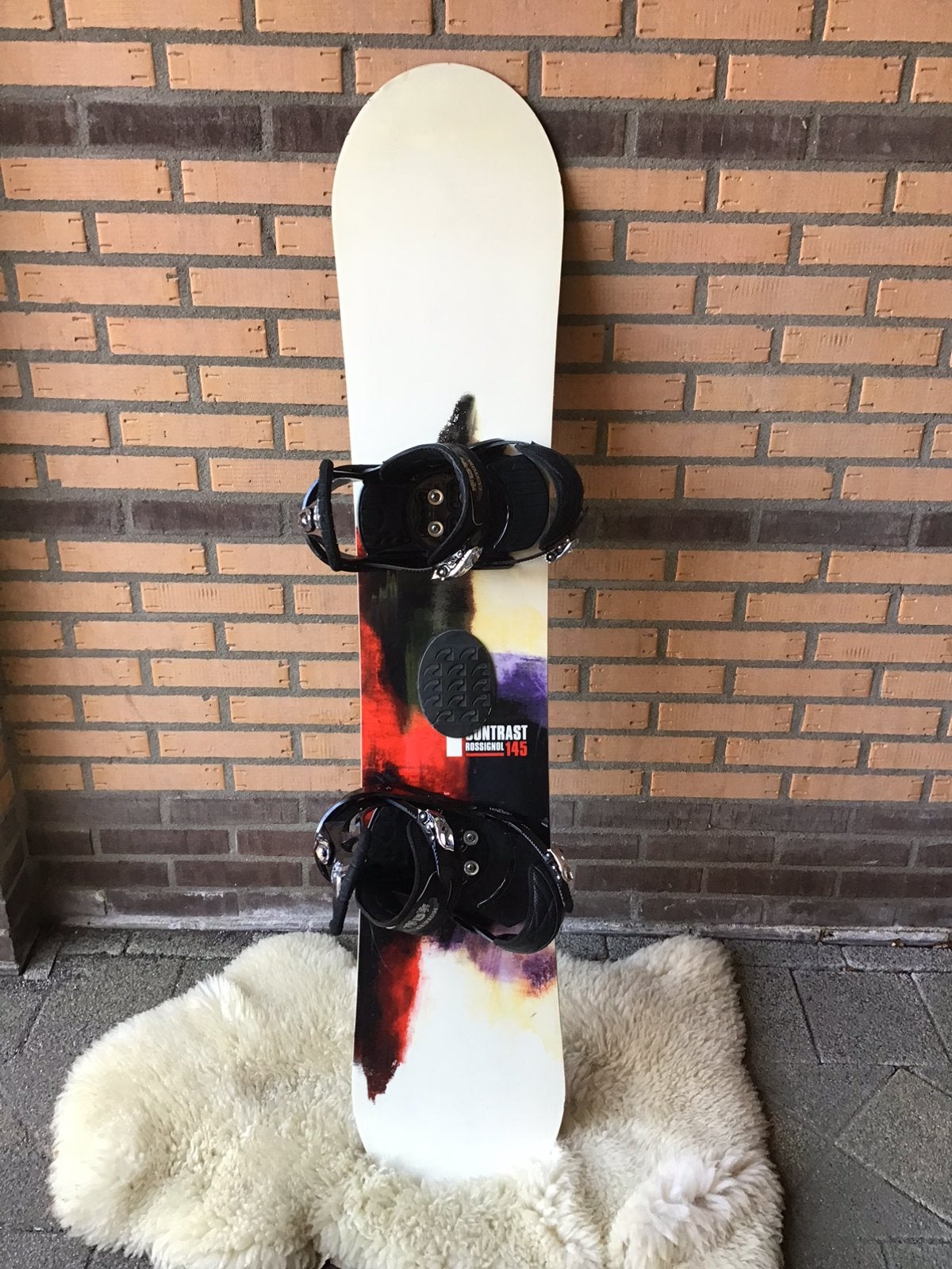 Rossignol Contrast snowboard 145 met Burton Custom bindingen, Ophalen, Gebruikt, Board, Rossignol Contrast snowboard 145 met Burton Custom bindingen