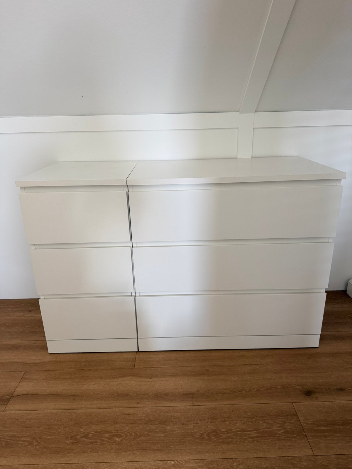 Ikea Malm ladekasten wit, Ophalen, 50 tot 100 cm, Zo goed als nieuw, 3 of 4 laden