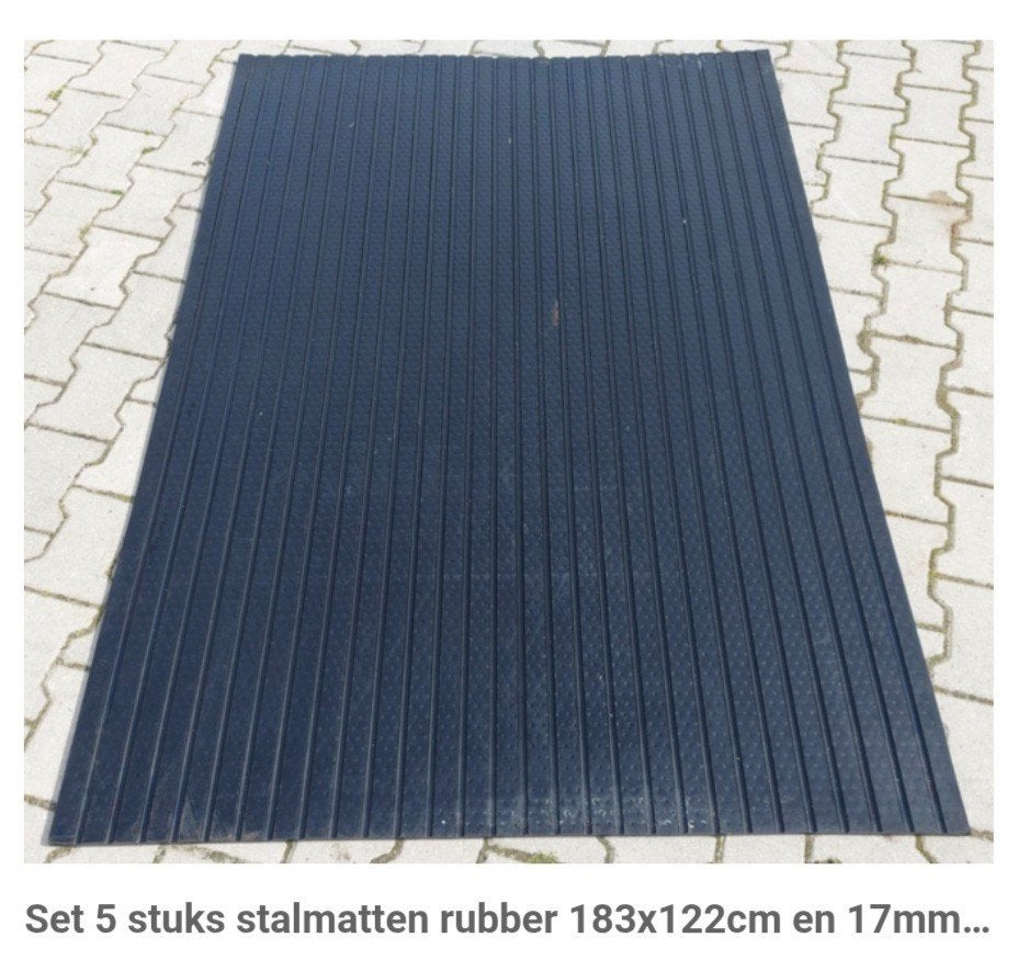 nieuwe stalmatten rubber  183 x 122, Ophalen, Nieuw