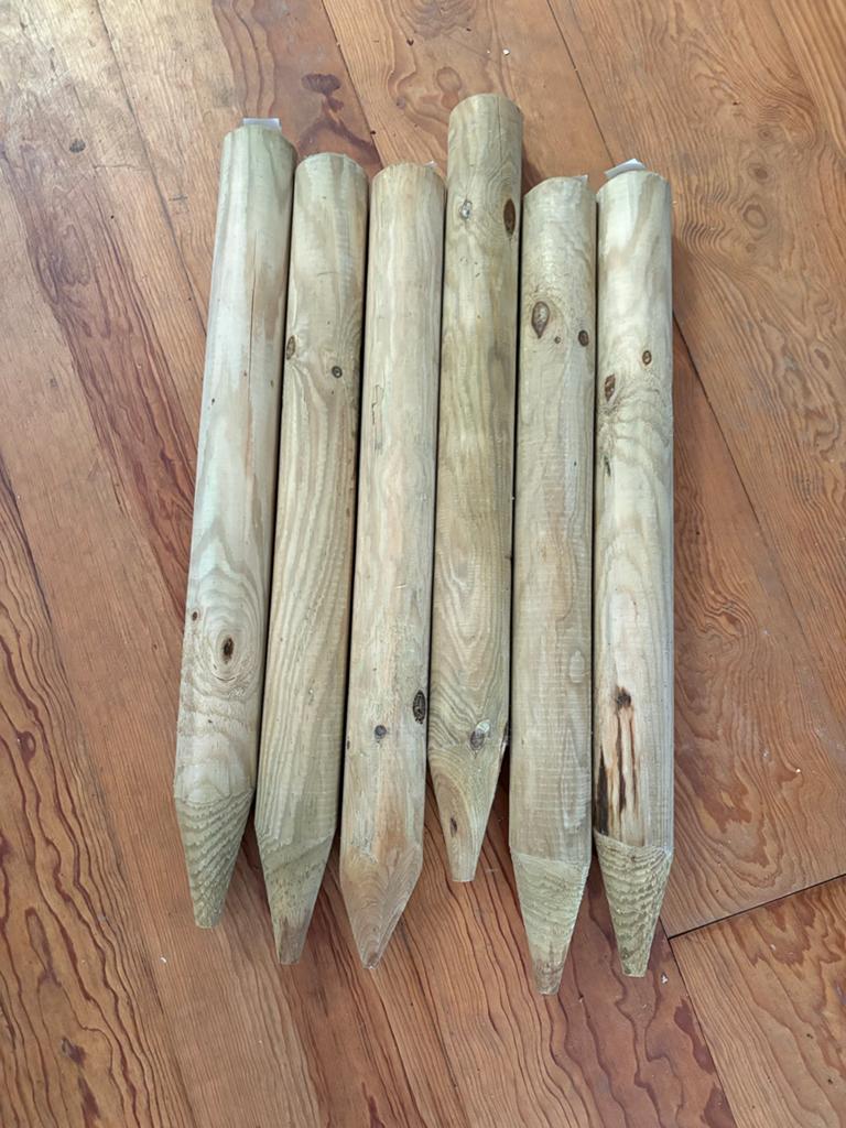 Tuinpaaltjes 60 cm lang, Ophalen, Nieuw, Hout