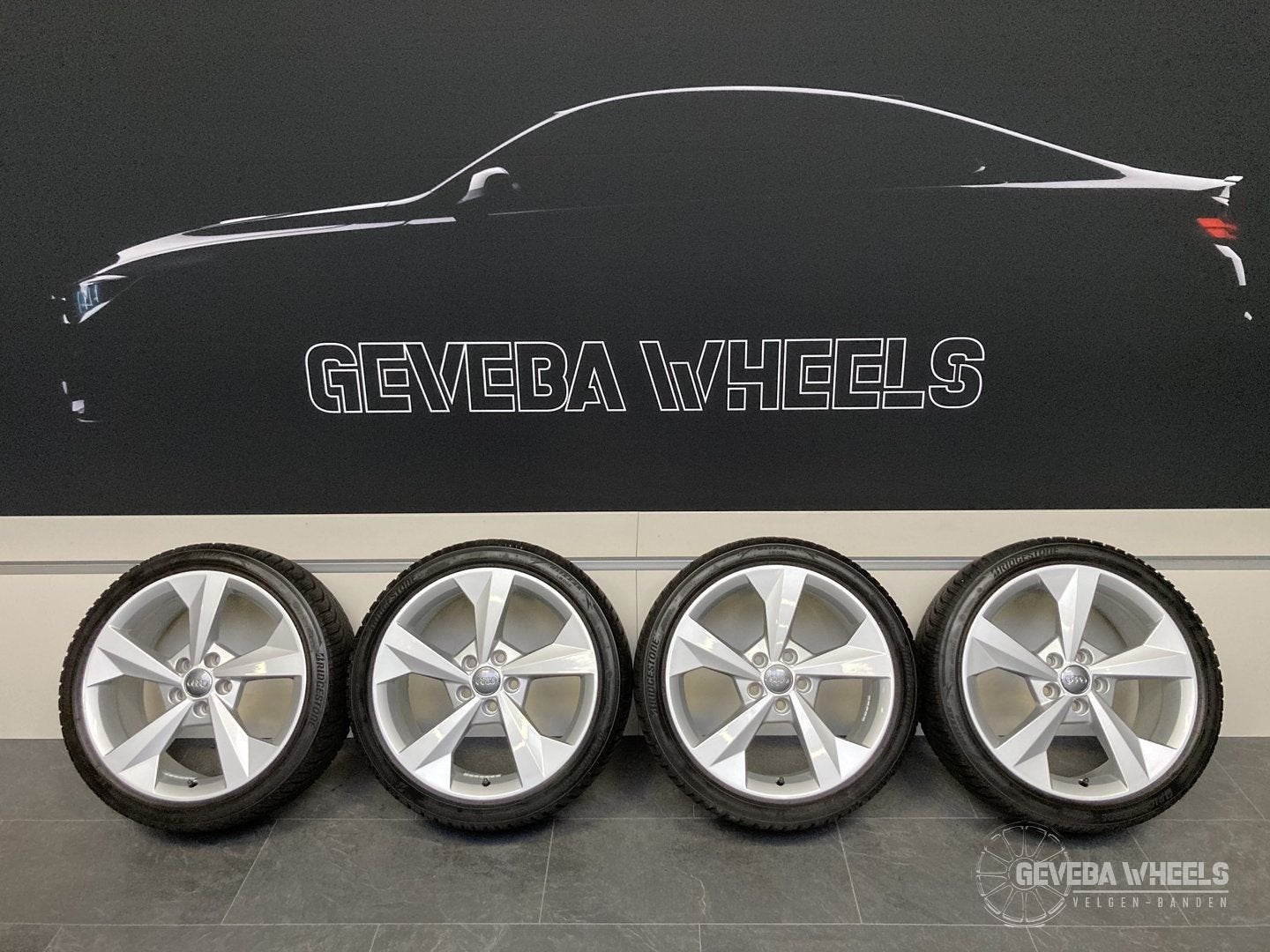 18” originele Audi A3 8P 8V 8Y velgen + winterbanden 5x112, 18 inch, Gebruikt, -, -