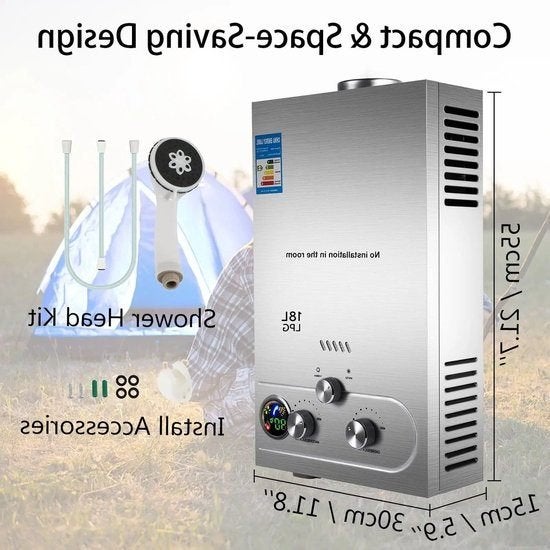 LPG Warmteboiler - Boiler - Camping Douche - Buitendouche -, Corvance B.V., Verzenden, Nieuw, Corvancebol@gmail.com