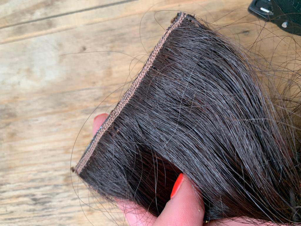 Haarstukjes haarclips, Ophalen of Verzenden, Pruik of Haarverlenging