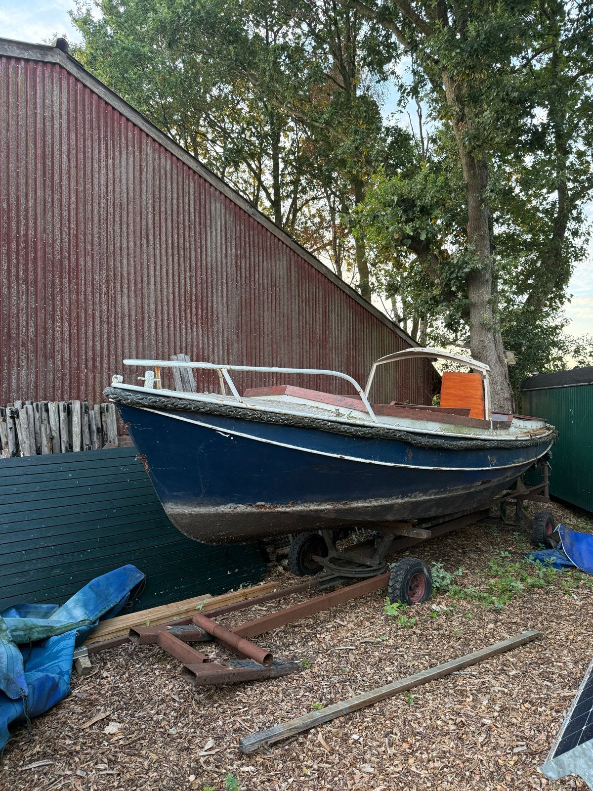 Opknapper beenhakker vlet - Ideaal projectbasis, Watersport en Boten, Motorboten en Motorjachten, Gebruikt, Binnenboordmotor, Vlet