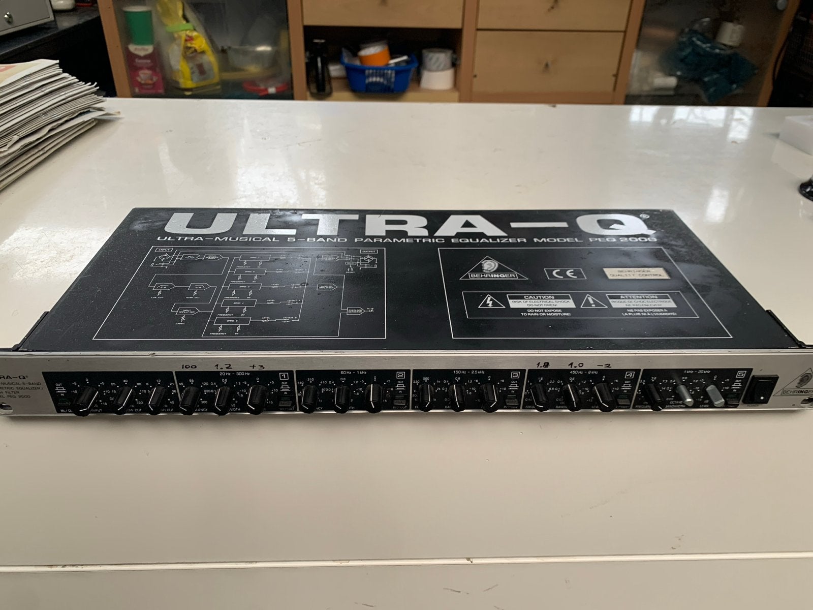Behringer Ultra-Q PEQ 2000 Parametrische Equalizer, 1947KT, Gebruikt, Kringloopafrika@gmail.com, Equalizer