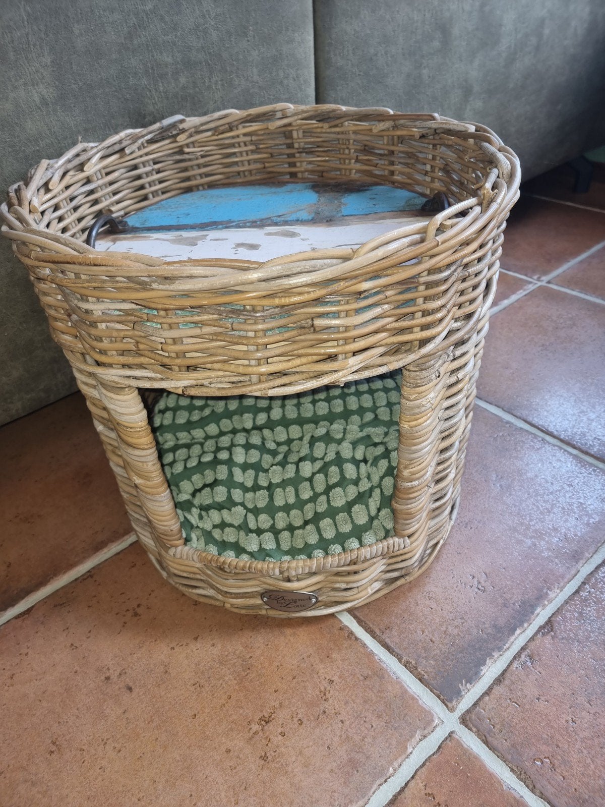 stevig rieten kattenmand 2 laags, Dieren en Toebehoren, Kattenmanden, Ophalen, Nieuw, Riet