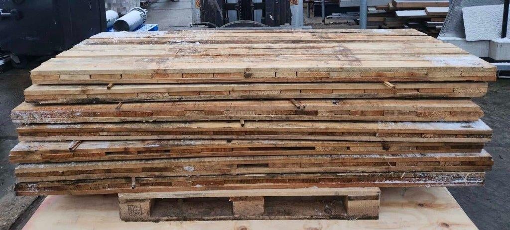 2634 - Houten schotten van naaldbomenhout, Tuin en Terras, Ophalen, Gebruikt, 2 meter of meer, 3 tot 6 meter