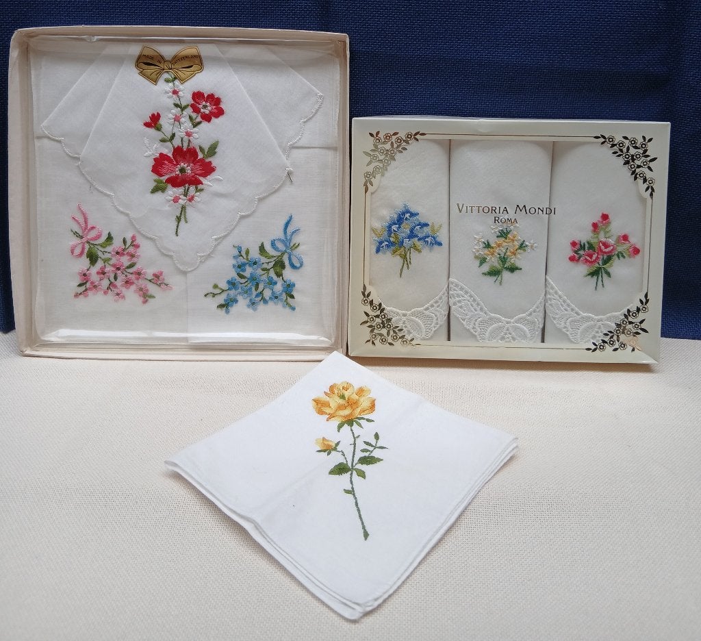 Vintage zakdoekjes, Ophalen of Verzenden