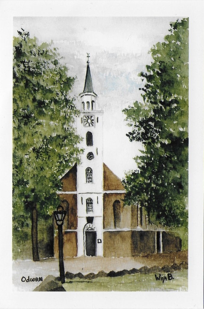 Foto Margarethakerk in Odoorn (B4972 ), Verzenden, Voor 1940, Zo goed als nieuw, Overige onderwerpen