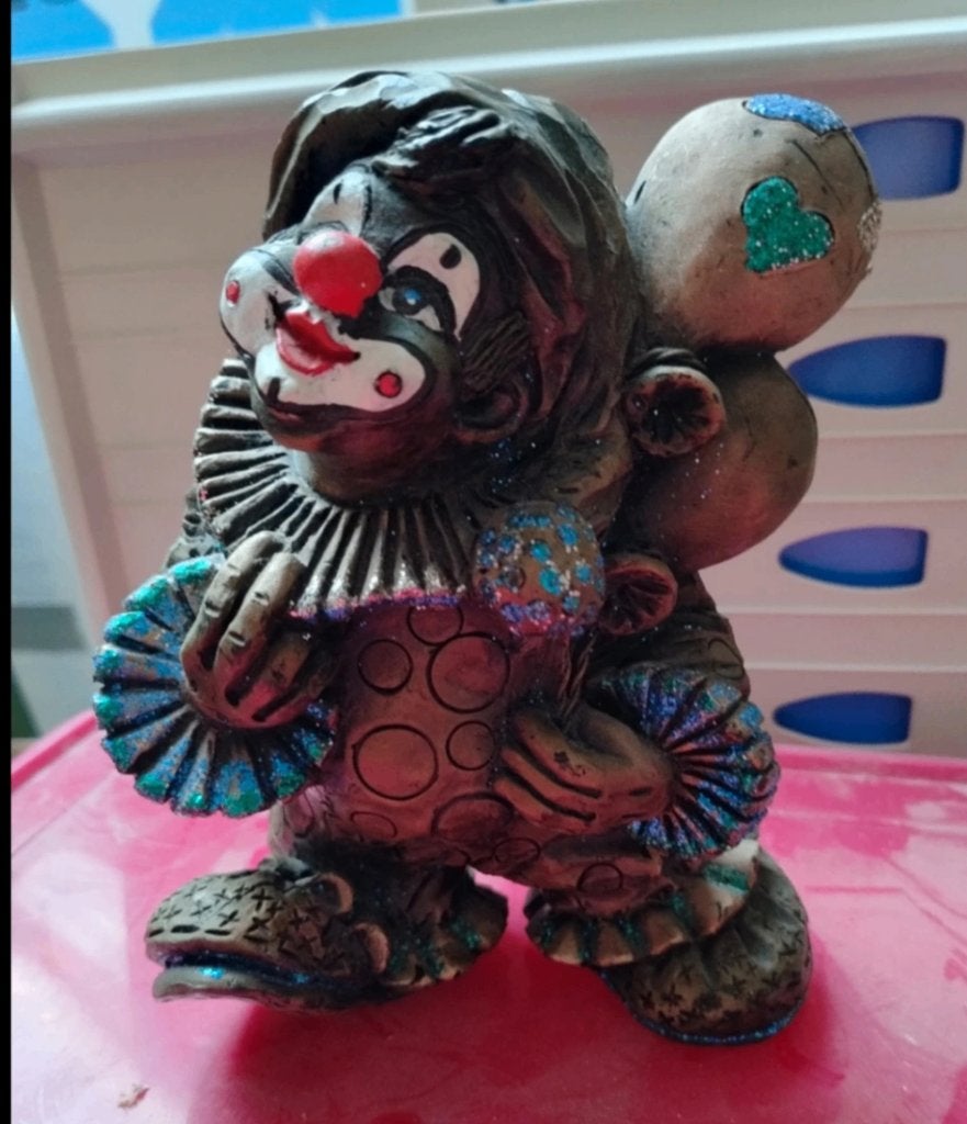 Clown tepe wachskunst munster, Ophalen of Verzenden, Zo goed als nieuw, Overige typen